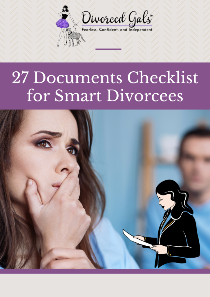 Divorce Documents Checklist DIVORCED GALS